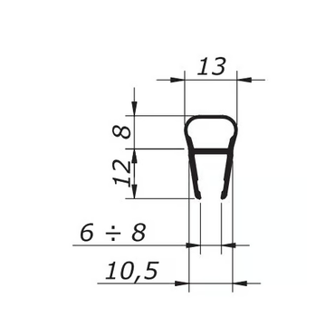 OXIDAL 328 - Shower door gasket by Nuova Oxidal - view 3